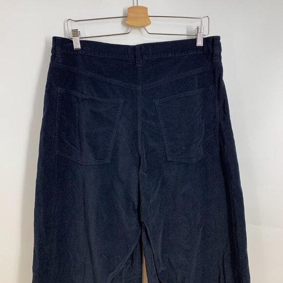 Madewell Women's Tall Super Wide-Leg High Waist Trousers in Velvet Size T31 - Picture 5 of 15